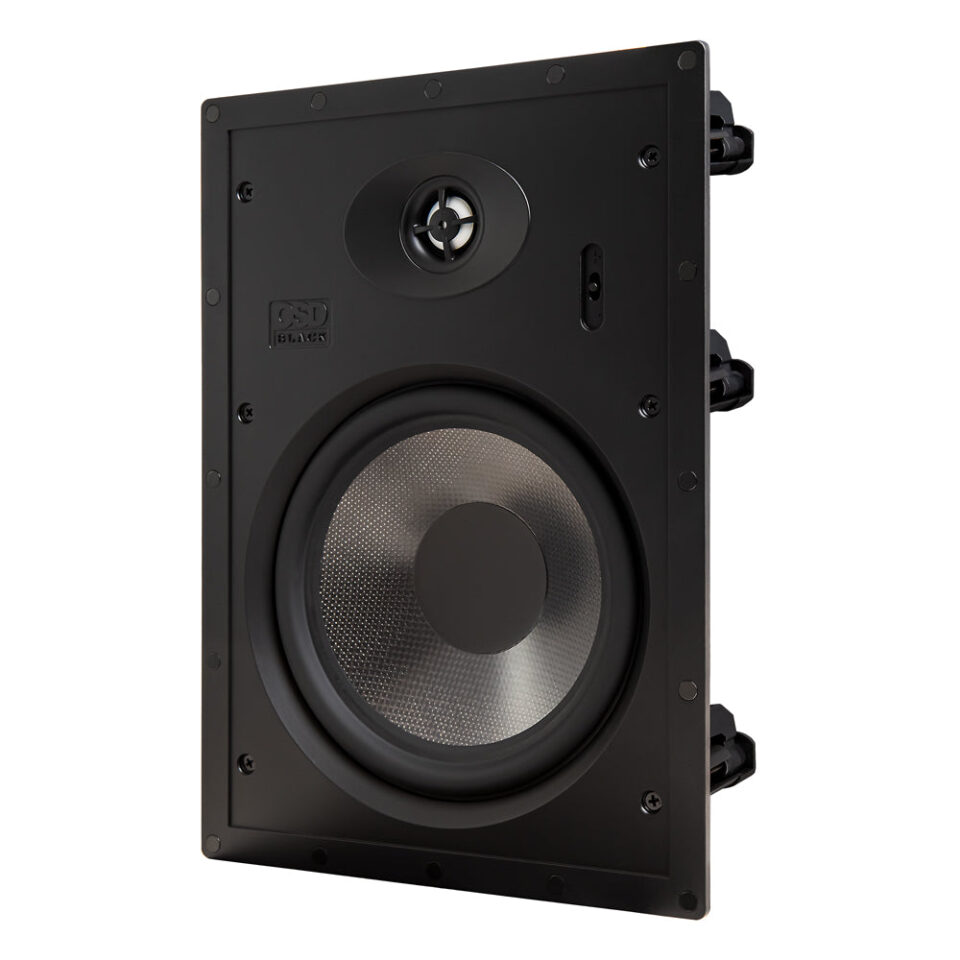OSD Black T83 8” In-Wall Trimless Speaker