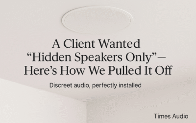 A Client Wanted “Hidden Speakers Only” — Here’s How We Pulled It Off
